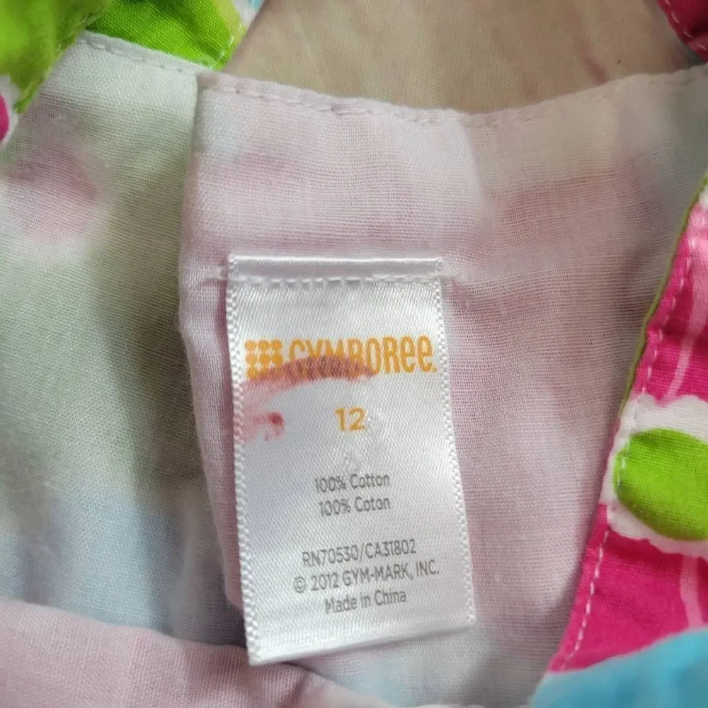 Gymboree floral dress 12
